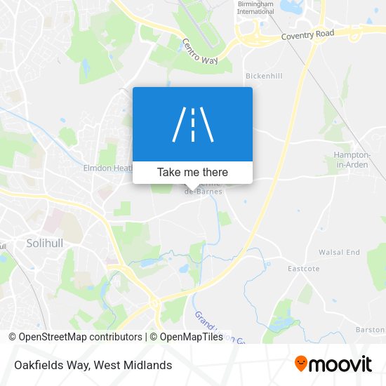 Oakfields Way map