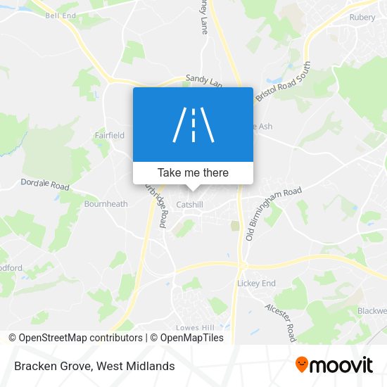 Bracken Grove map