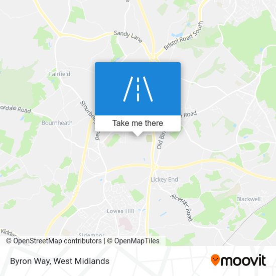 Byron Way map