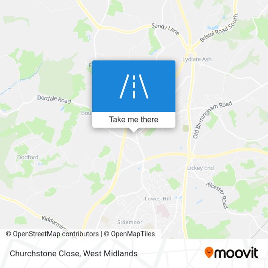 Churchstone Close map