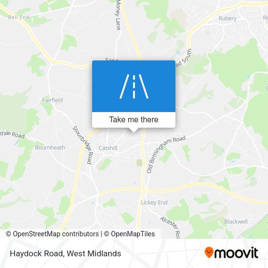Haydock Road map