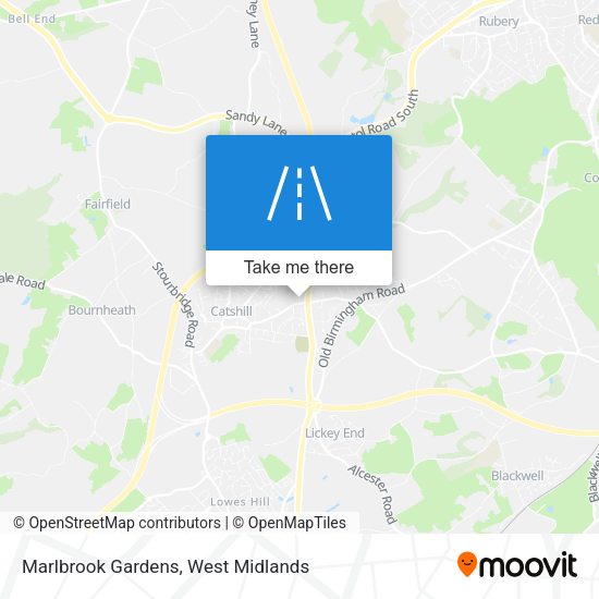 Marlbrook Gardens map