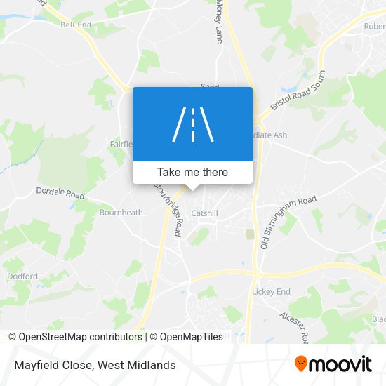 Mayfield Close map