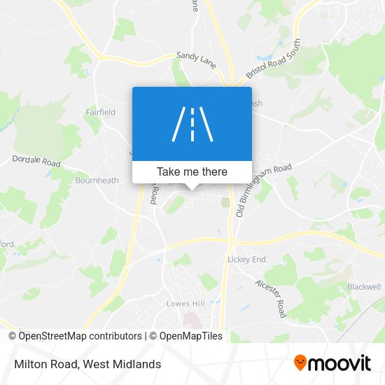 Milton Road map