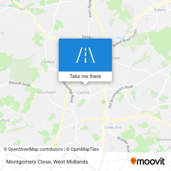 Montgomery Close map