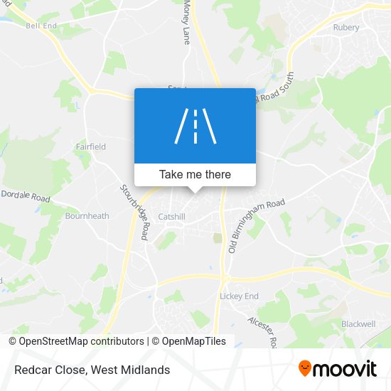Redcar Close map