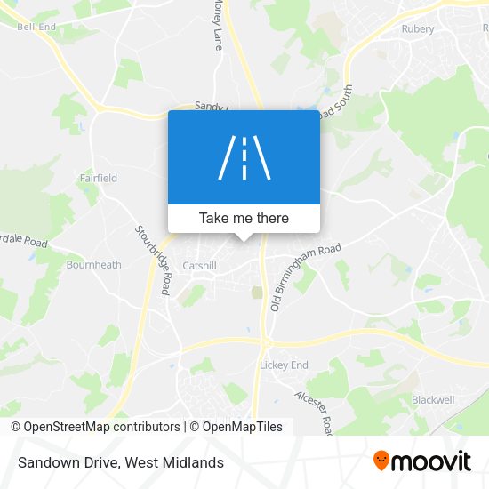 Sandown Drive map