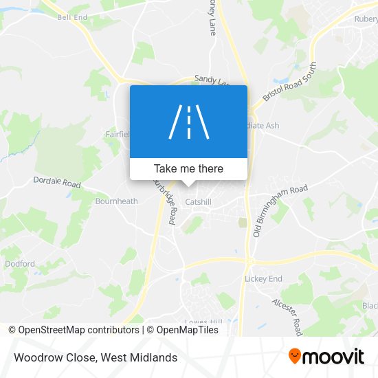 Woodrow Close map