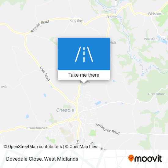 Dovedale Close map