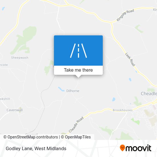 Godley Lane map