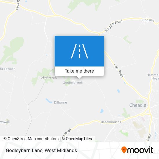 Godleybarn Lane map