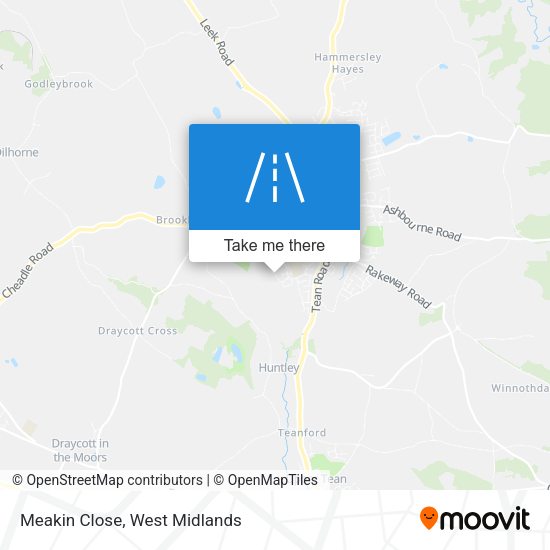 Meakin Close map