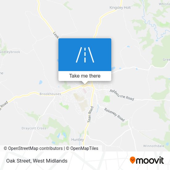 Oak Street map