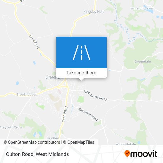 Oulton Road map