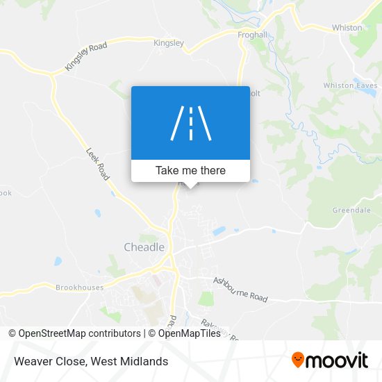 Weaver Close map