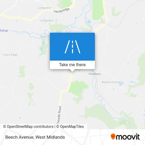 Beech Avenue map