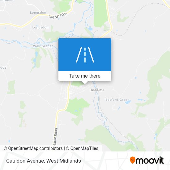 Cauldon Avenue map