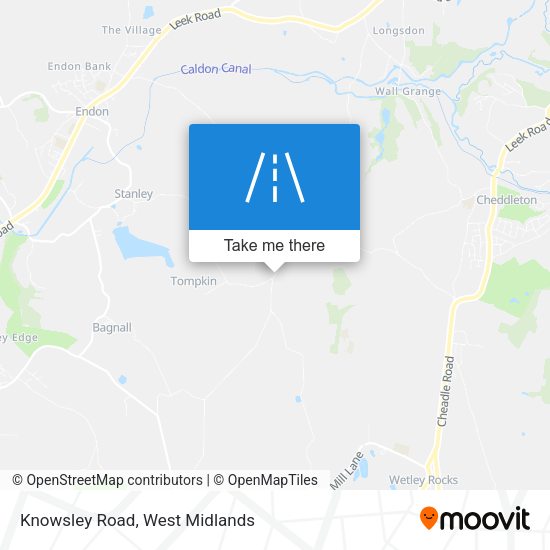 Knowsley Road map