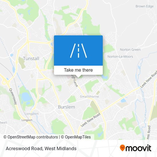 Acreswood Road map