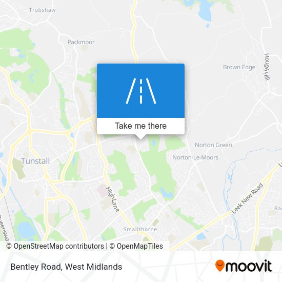 Bentley Road map