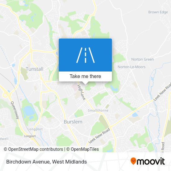 Birchdown Avenue map
