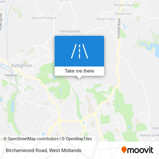 Birchenwood Road map