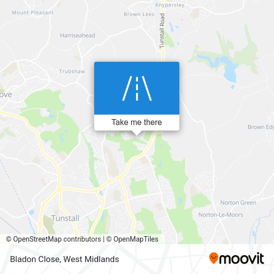 Bladon Close map