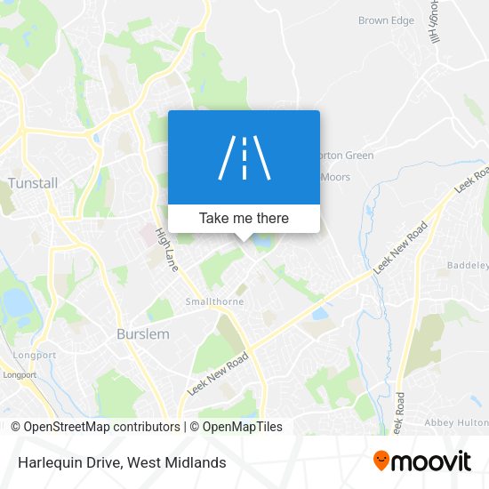 Harlequin Drive map