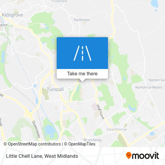 Little Chell Lane map