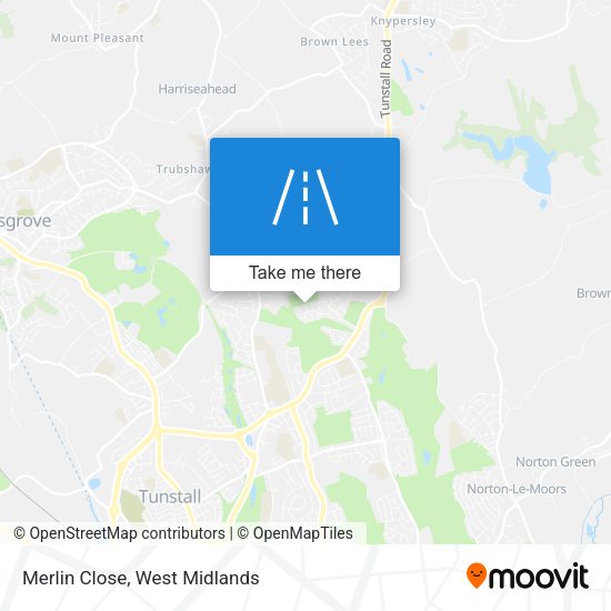 Merlin Close map