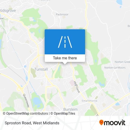 Sproston Road map