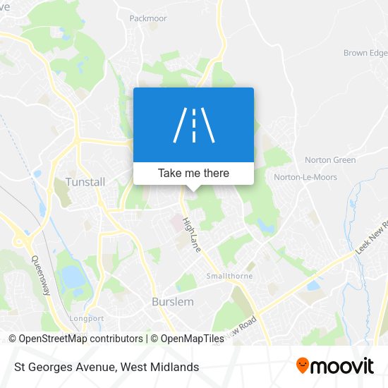 St Georges Avenue map