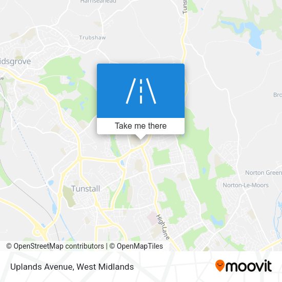 Uplands Avenue map