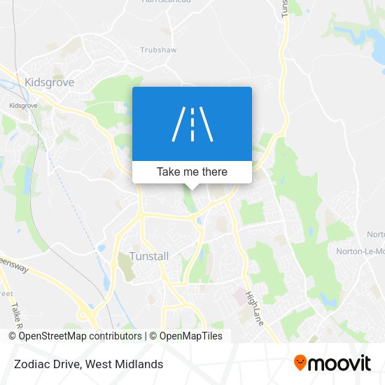 Zodiac Drive map