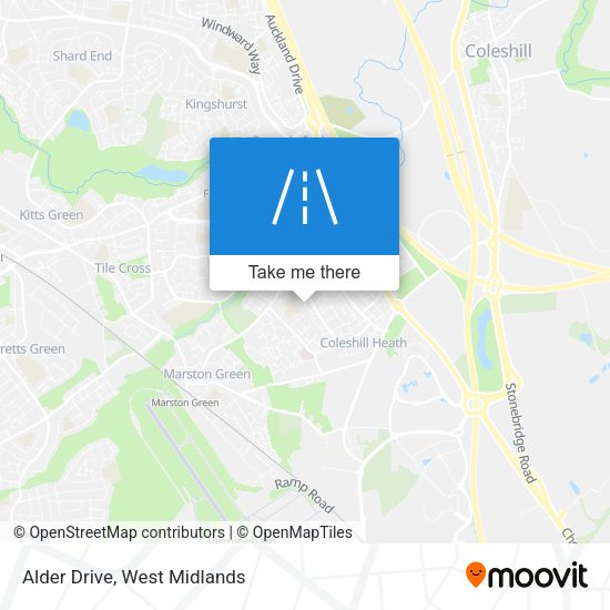 Alder Drive map