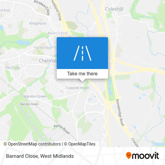 Barnard Close map
