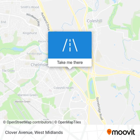 Clover Avenue map