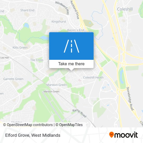 Elford Grove map