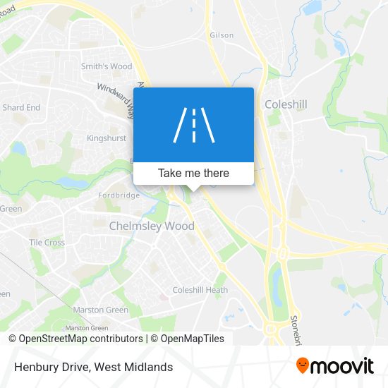 Henbury Drive map