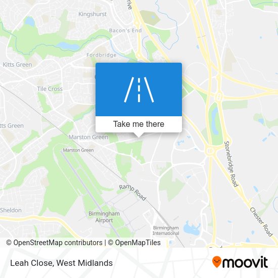 Leah Close map