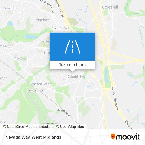 Nevada Way map