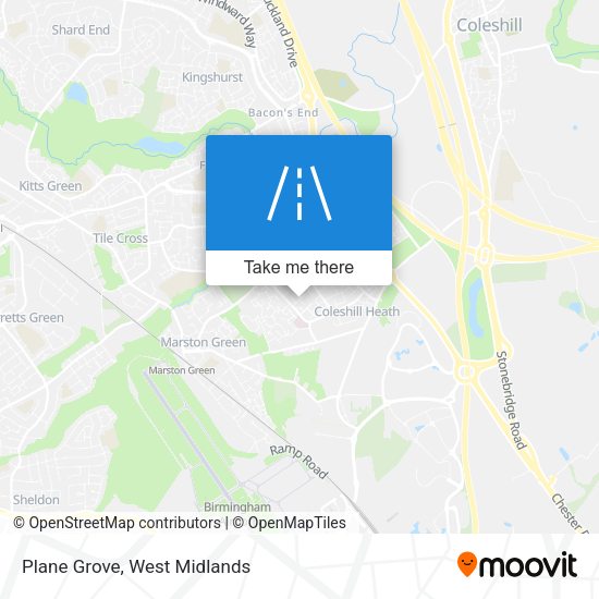 Plane Grove map