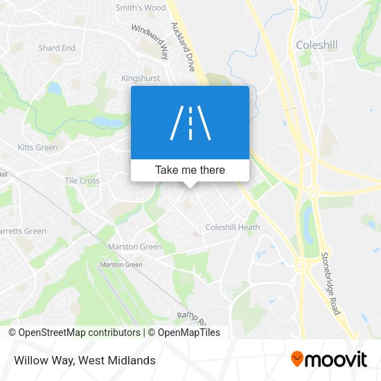 Willow Way map