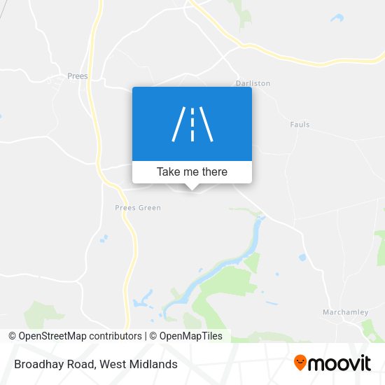 Broadhay Road map