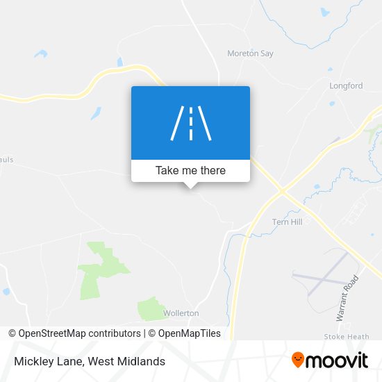 Mickley Lane map