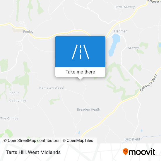 Tarts Hill map