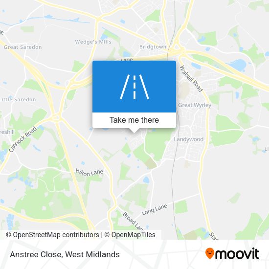 Anstree Close map