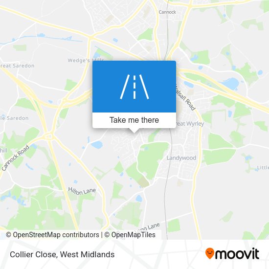 Collier Close map