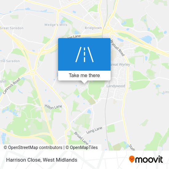 Harrison Close map