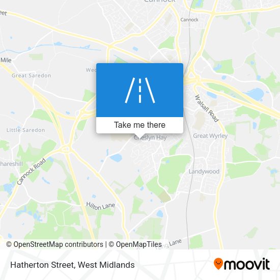 Hatherton Street map